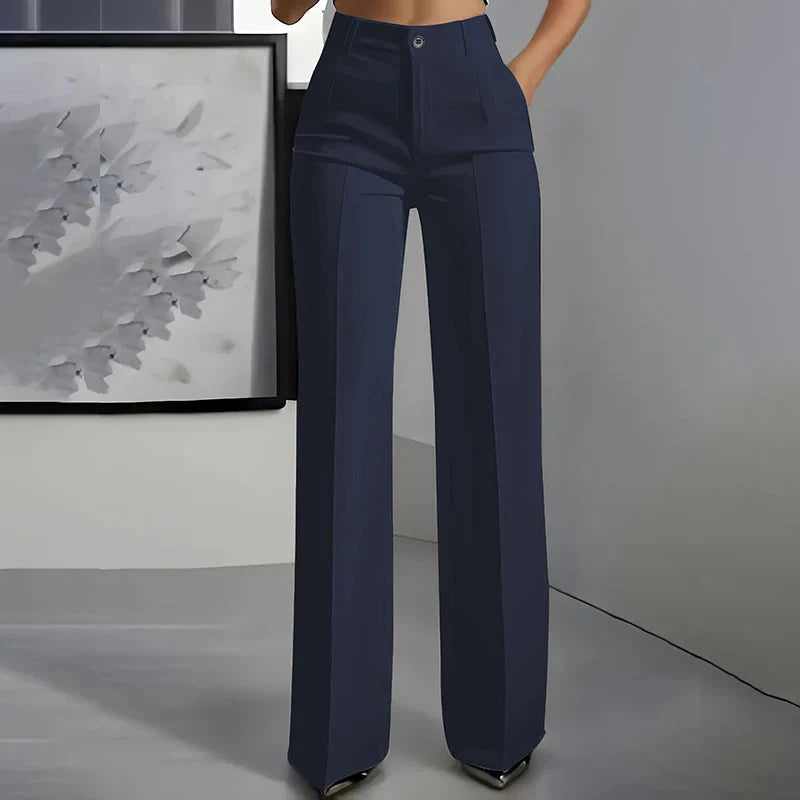 Eddi | Pantaloni a vita alta chic dal taglio dritto ed elegante