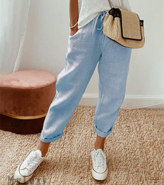 Elsa | Il Pantalone Fluido in Cotone e Lino