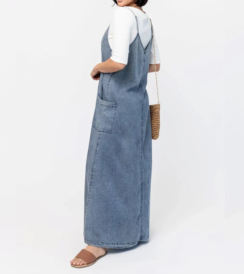 Léana | Abito lungo in denim da donna