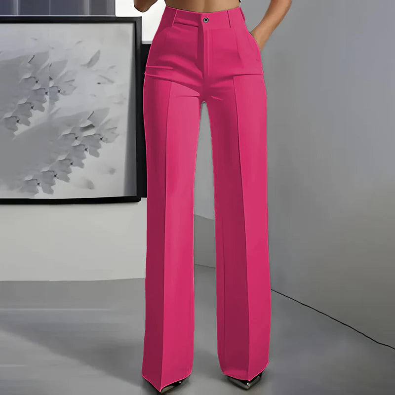 Eddi | Pantaloni a vita alta chic dal taglio dritto ed elegante