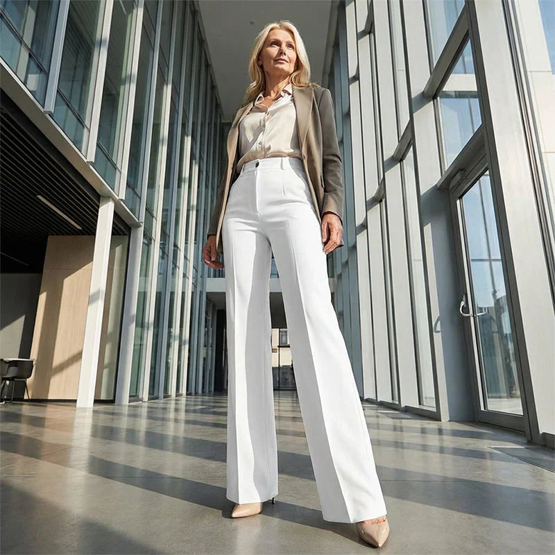 Eddi | Pantaloni a vita alta chic dal taglio dritto ed elegante