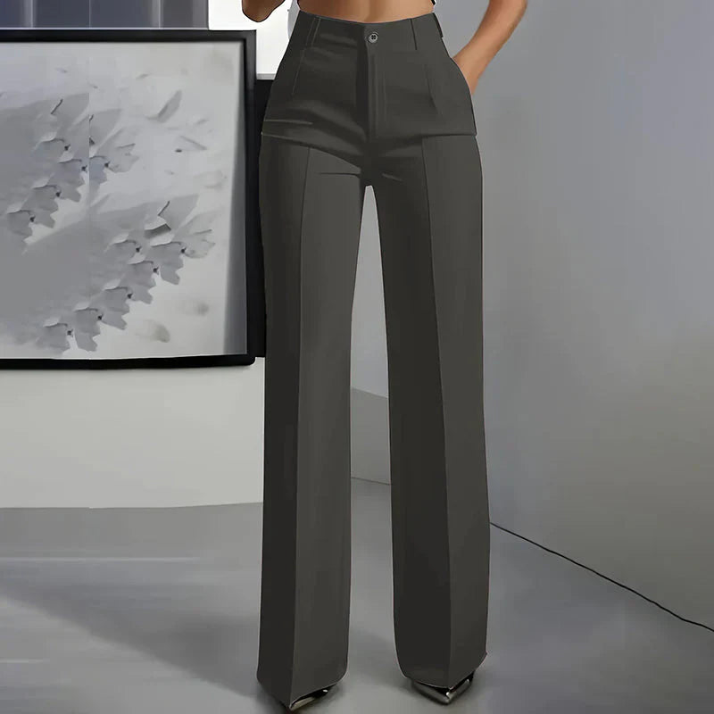 Eddi | Pantaloni a vita alta chic dal taglio dritto ed elegante