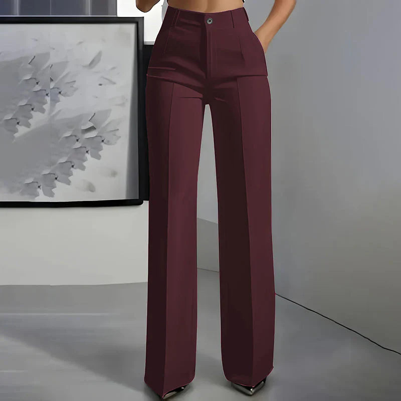 Eddi | Pantaloni a vita alta chic dal taglio dritto ed elegante