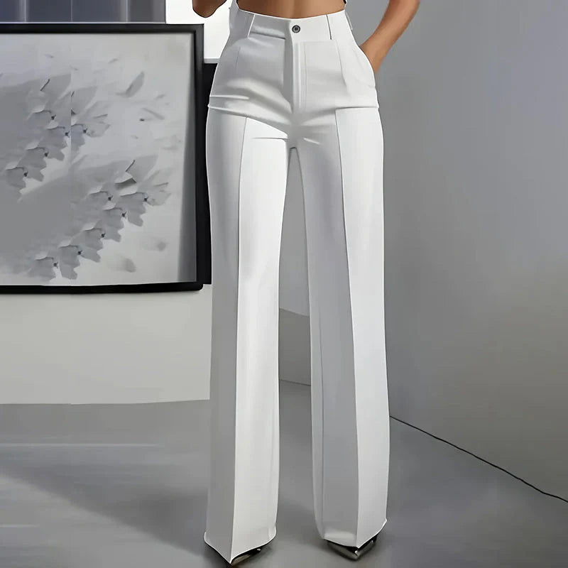 Eddi | Pantaloni a vita alta chic dal taglio dritto ed elegante