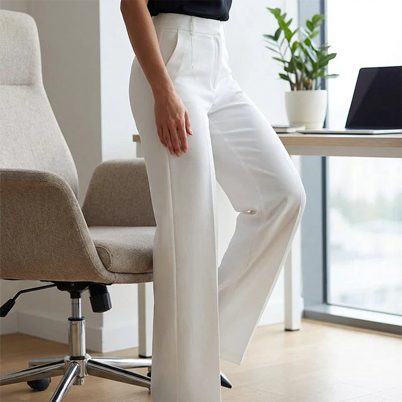 Eddi | Pantaloni a vita alta chic dal taglio dritto ed elegante