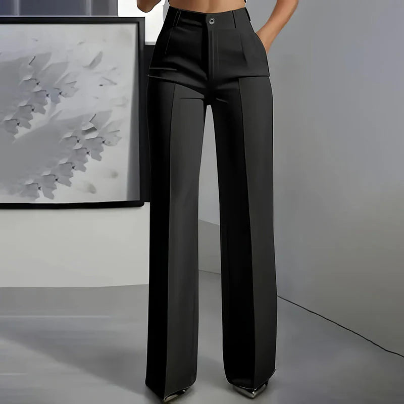 Eddi | Pantaloni a vita alta chic dal taglio dritto ed elegante