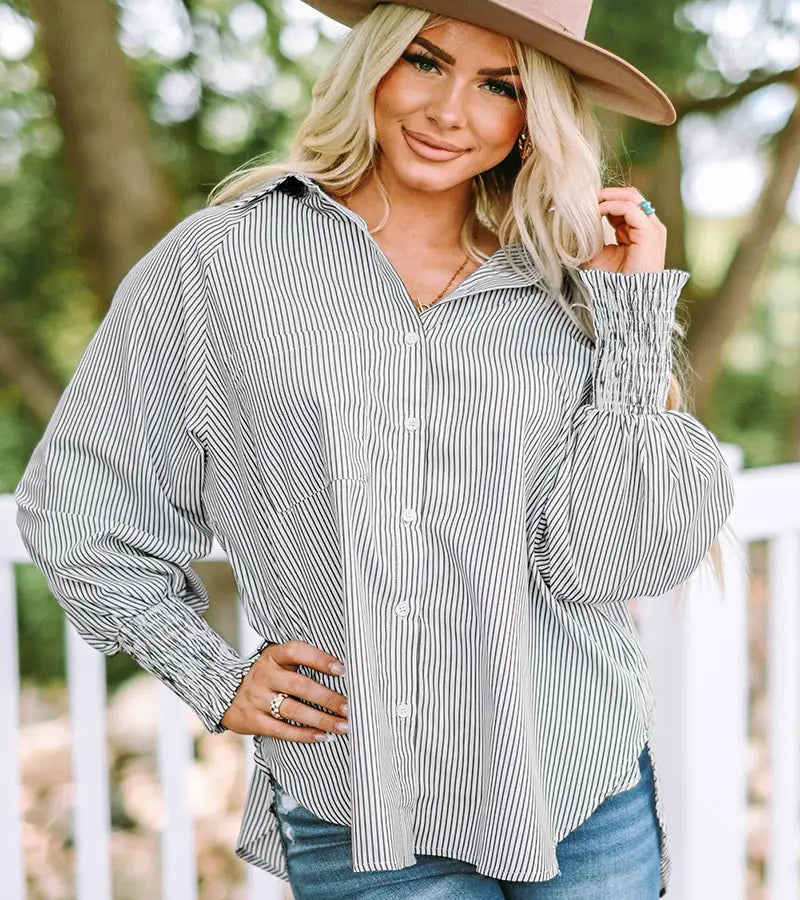 Euploria | Camicia oversize a righe